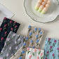 5 Pairs Women Tulip Jacquard Cotton Socks