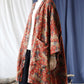 Women Ethnic Floral V-neck Pocket Cardigan Coat