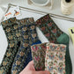 5 Pairs Women Artsy Flower Jacquard Socks