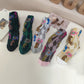 5 Pairs Women Winter Flower Animals Jacquard Socks