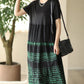 Women Summer Casual Spliced Loose Dress