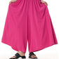 Women Summer Casual Solid Wide-leg Loose Pants