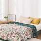 Multi-layer Cotton Flower Jacquard Bedcover Sofa Blanket