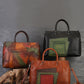 Women Leather Patchwork Laege Capacity Hand Bag Shoulder Bag