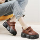 Women Autumn Stylish Soft Leather Platform Shoes