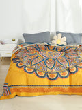 6 Layer Cotton Flower Nap Bedcover Sofa Blanket