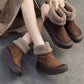 Women Winter Warm Fleece-lined Leather Boots