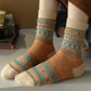 5 Pairs Women Colorblock Jacquard Cotton Socks