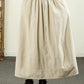 Women Vintage Autumn Solid Spliced Cotton Skirt