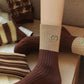 4 Pairs Women Winter Artsy Knit Wool Socks