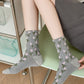 5 Pairs Women Tulip Jacquard Cotton Socks