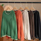 Women Autumn Casual Colorblock O-Neck Cotton Knit Blouse