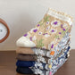 5 Pairs Women Artsy Flower Jacquard Lace Socks