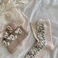 2 Pairs Women Autumn Flower Flocking Cotton Socks