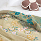 100% Cotton Flower Jacquard Bedcover Sofa Blanket