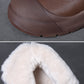 Women Vintage Winter Genuine Leather Fleece-lined Boots