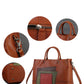 Women Leather Patchwork Laege Capacity Hand Bag Shoulder Bag