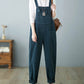 Women Casual Autumn Solid Corduroy Loose Jumpsuits