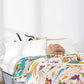 Multi-layer Cotton Flower Jacquard Bedcover Sofa Blanket