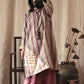 Women Vintage Worn Stripe Frog Robe Dress