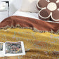 Cotton Queen Bedcover Flower Tassel Sofa Blanket