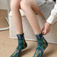 5 Pairs Women Winter Flower Animals Jacquard Socks