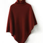 Women Winter Casual Solid Knit Warm Turtleneck Shawl