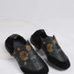 Women Ethnic Autumn Embroidery Leather Low Heel Shoes