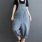 Women Summer Solid Casual Loose Denim Jumpsuits