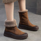 Women Winter Warm Fleece-lined Leather Boots