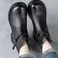 Women Casual Genuine Leather Low Heel Martin Boots