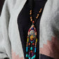 Women Ethnic Bohemian Wooden Bead Tassel Necklace