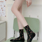 5 Pairs Women Tulip Jacquard Cotton Socks