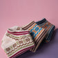 3 Pairs Women Summer Ethnic Short Socks