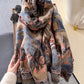 Women Travel Warm Jacquard Shawl Scarf