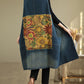 Women Casual Summer Spliced V-Neck Button-up Denim Vest Coat