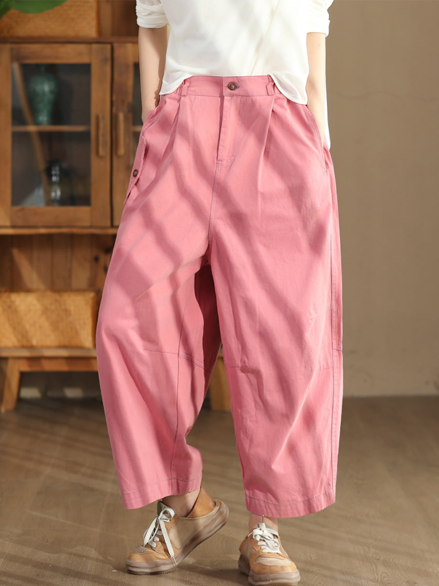 Women  Autumn Commute Solid Loose Harem Pants