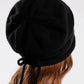 Women Autumn Pure Color Strap Knit Hat