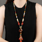 Women Ethnic Multicolor Bead Coloured Glaze Sweater Necklace