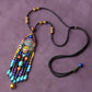 Women Ethnic Bohemian Wooden Bead Tassel Necklace