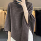 Women Winter Casual Solid Knit Warm Turtleneck Shawl