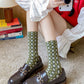 5 Pairs Women Auutmn Artsy Floral Socks