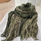 Women Summer Floral Spliced Thin Shalw Scarf