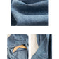 Women Casual Solid Autumn Pocket Denim Hooded Coat