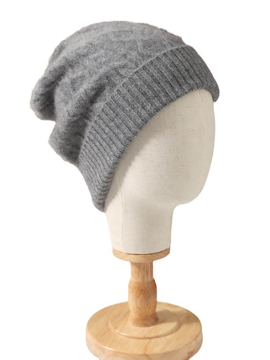 Women Winter Warm Knit Wool Hat