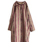 Women Vintage Worn Stripe Frog Robe Dress