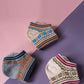 3 Pairs Women Summer Ethnic Short Socks