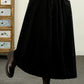 Women Vintage Autumn Solid Spliced Cotton Skirt