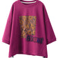 Women Summer Flower Spliced Pullover Shirt