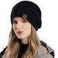 Women Winter Casual Fleece-lined Knit Solid Hat